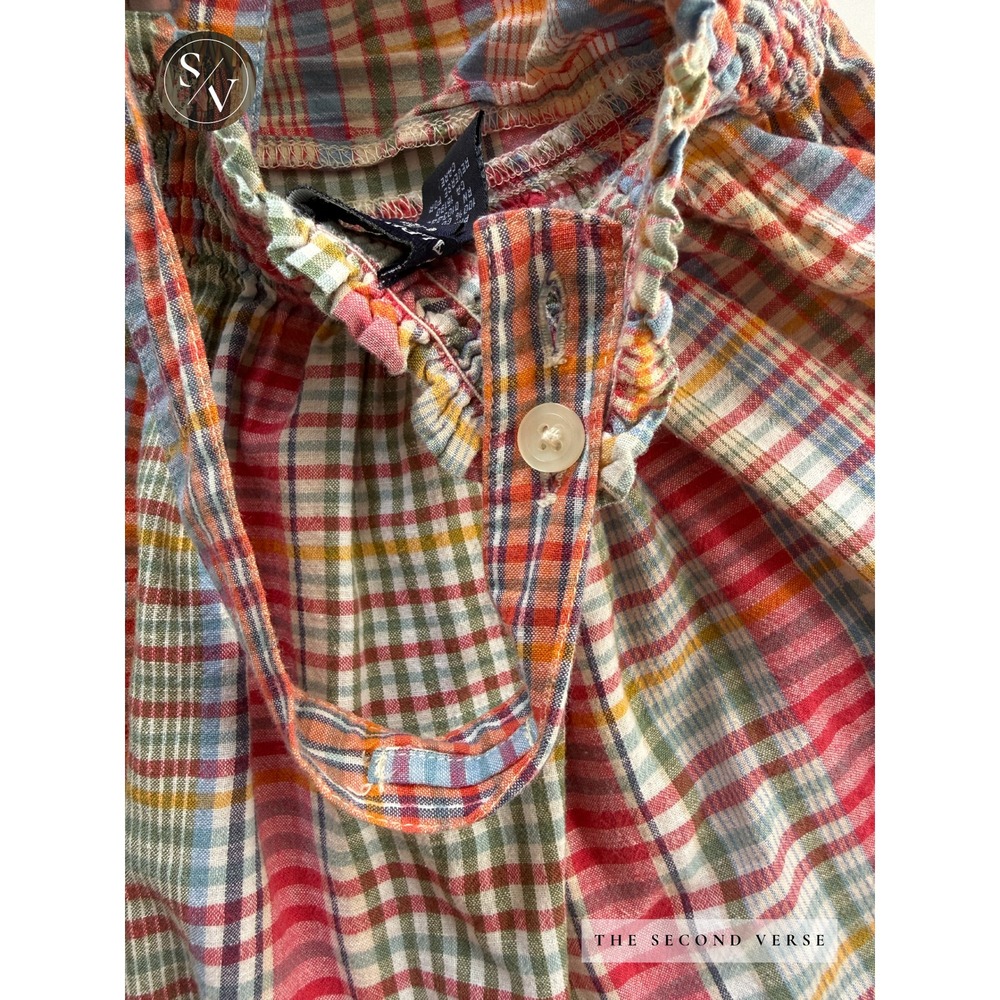 Ralph Lauren Baby Girls Multi Plaid Sundress Coattgecore Bloomers Set 6-12M - Picture 7 of 15